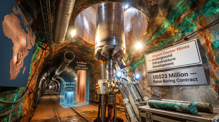 Laxyo Zambia underground mining contract infrastructure development