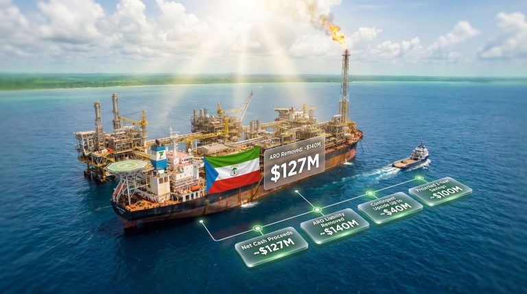 Kosmos Equatorial Guinea asset divestment offshore platform sale