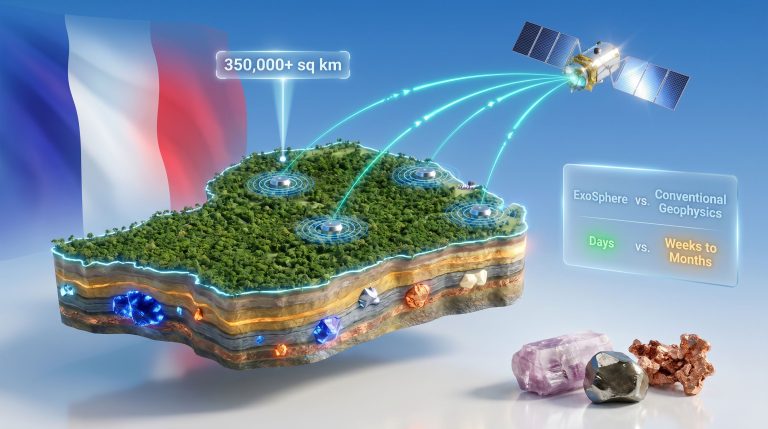 Fleet Space and BRGM French Guiana critical mineral exploration map