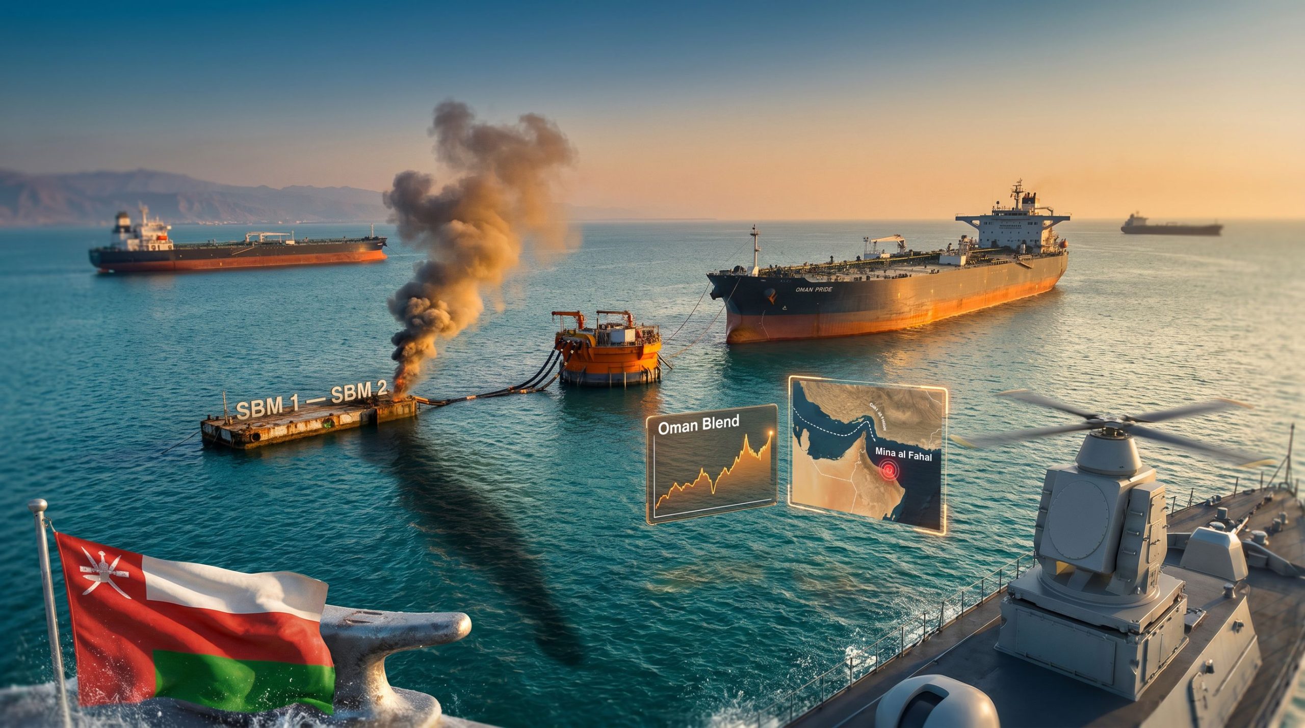 Oman suspends oil loading at Mina al Fahal terminal following explosion scene