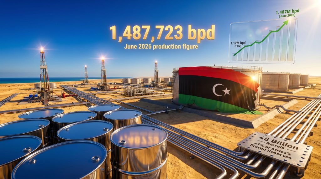 Libya oil production hits 12-year high infographic