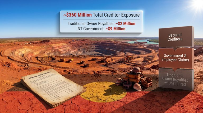 Nathan River Resources unpaid royalties to traditional owners infographic