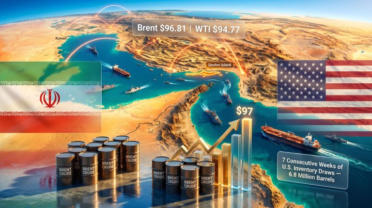 oil prices rise on Middle East hostilities and stalled Iran US talks map graphic