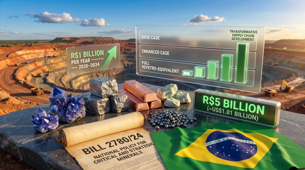 Brazil critical minerals tax bill mining graphic