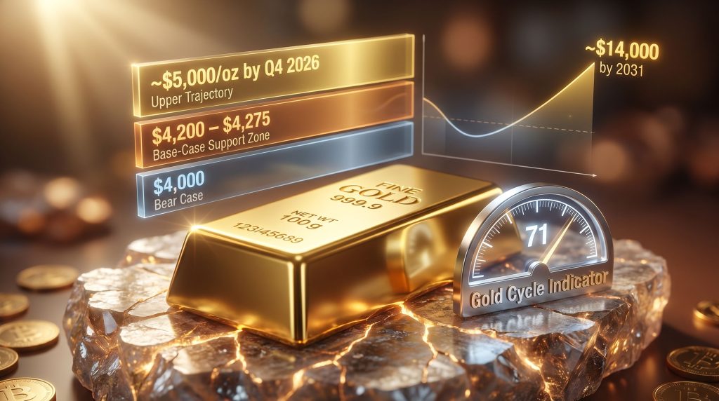 Gold price forecast one more shakeout before bottoming in June chart