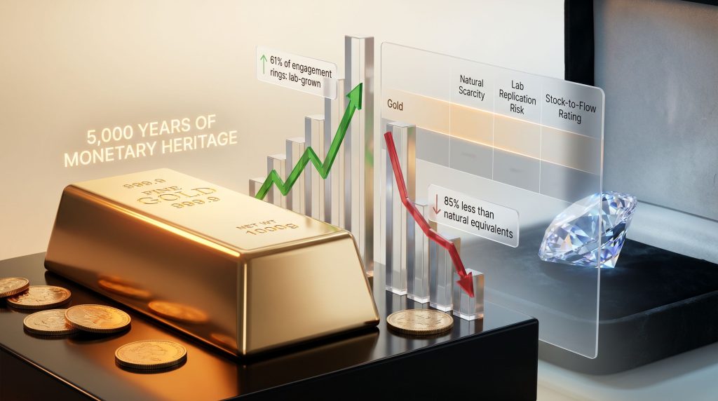 gold vs diamonds investment comparison chart