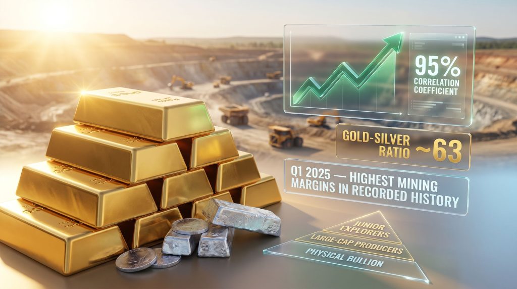 Gold and silver bull market investing graphic