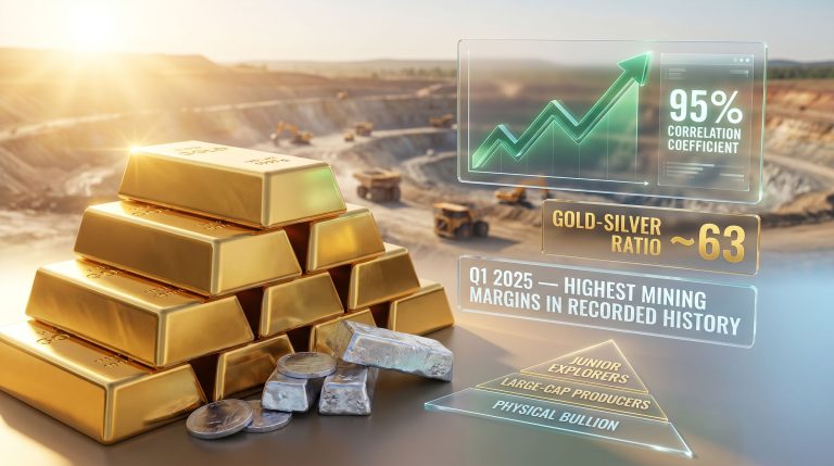 Gold and silver bull market investing graphic