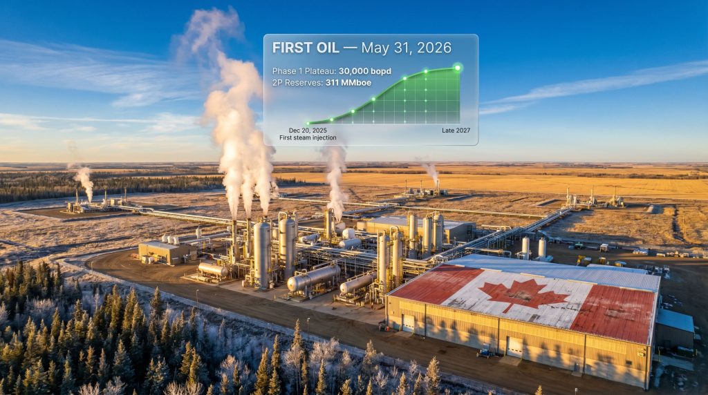 IPC Blackrod Phase 1 first oil facility graphic