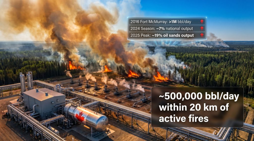 Alberta wildfires threaten oil sands production facility