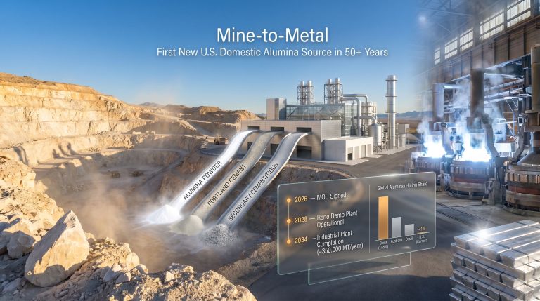 Brimstone Century Aluminum mine to metal aluminum supply chain infographic