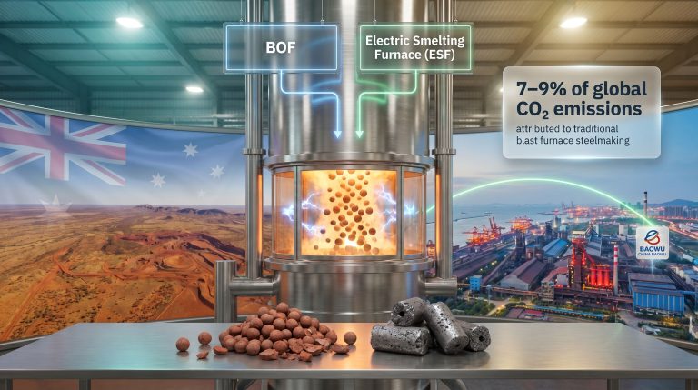 Rio and China Baowu low carbon steelmaking trials infographic