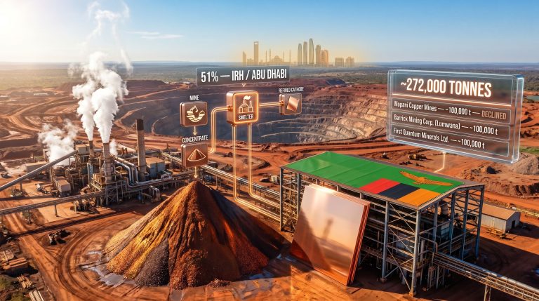 Abu Dhabi IRH Zambian copper concentrate waiver infographic