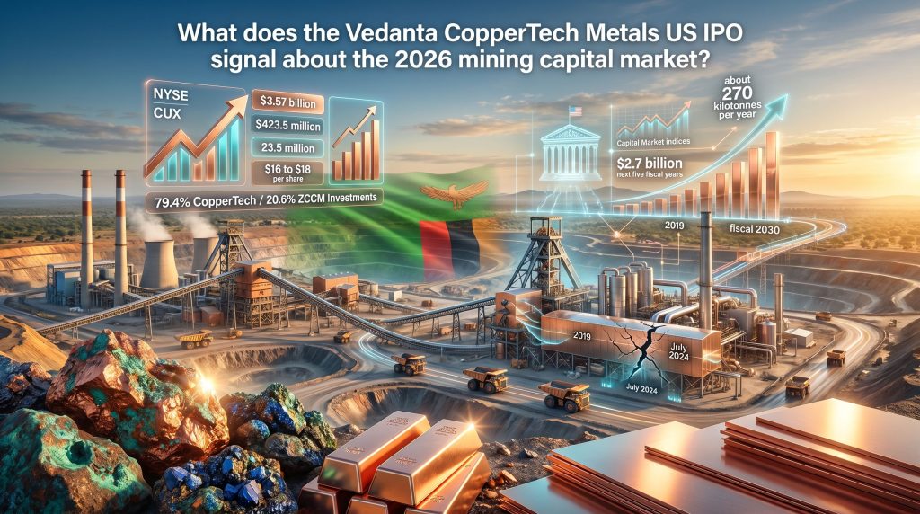 Vedanta CopperTech Metals US IPO mining outlook