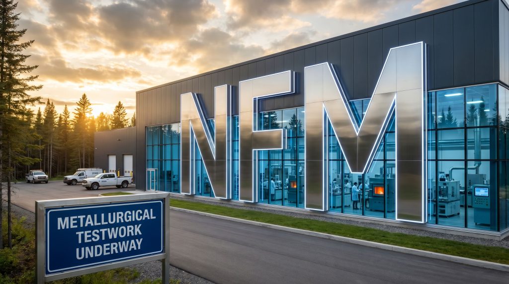 New Frontier Minerals Ltd-NFM-NEM metallurgical testwork facility exterior