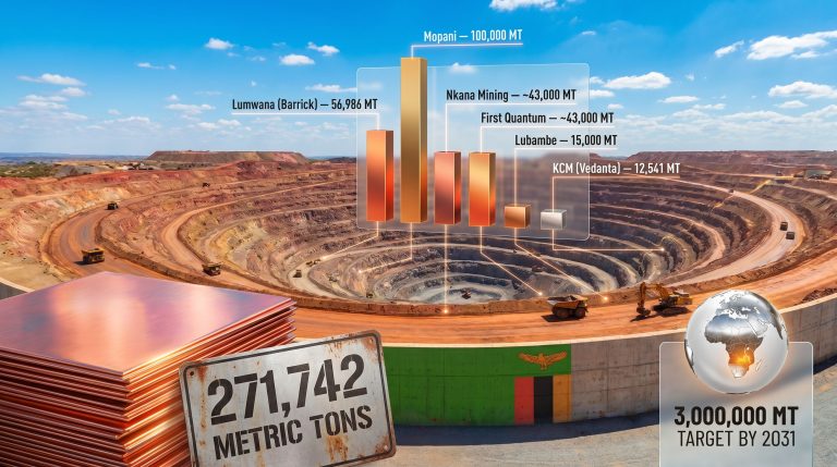 Zambia duty-free copper export quota infographic