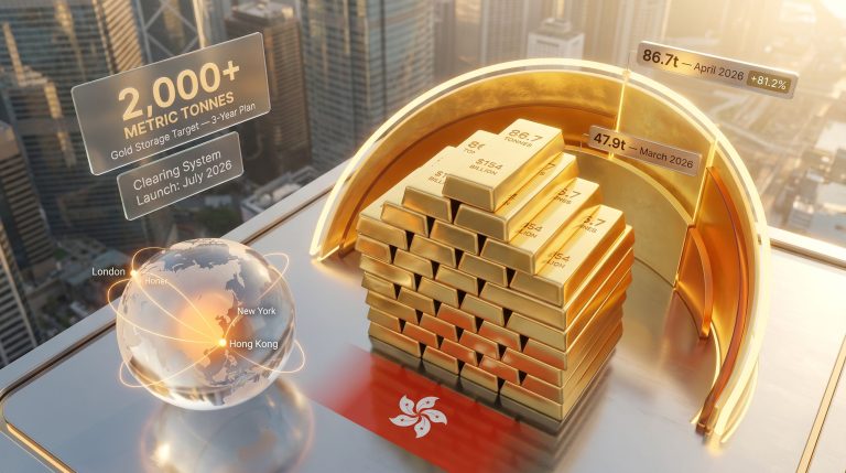 Hong Kong global gold hub strategy illustration