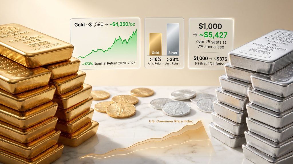 gold and silver as an inflation hedge charts