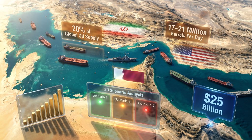 Iran Strait of Hormuz reopening deal map graphic