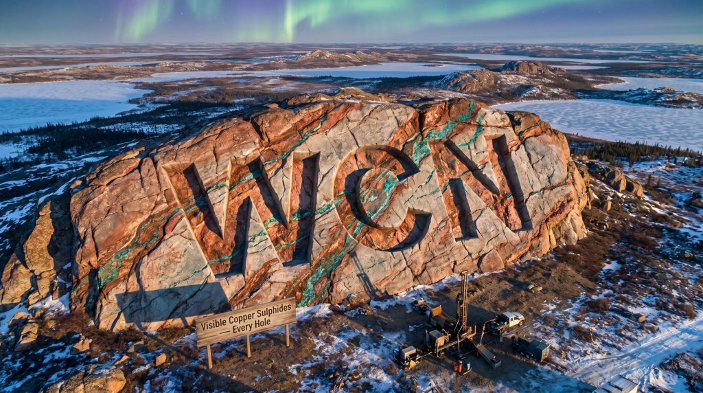 White Cliff Minerals Ltd-WCN-Visible copper sulphides on giant rock face