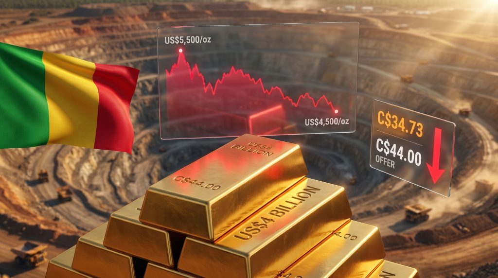 Zijin Gold International Allied Gold acquisition in Mali gold mine graphic