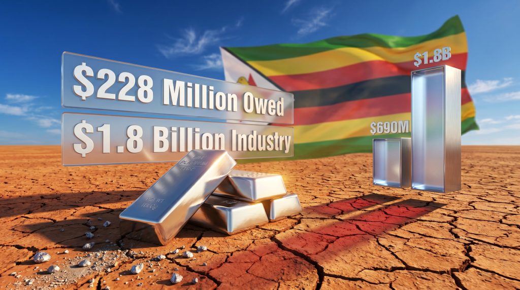 Zimbabwe platinum producers owed unpaid export earnings infographic