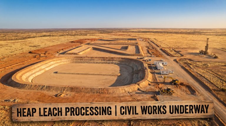 Ozaurum Resources Ltd-OZM-Heap leach processing civil works underway