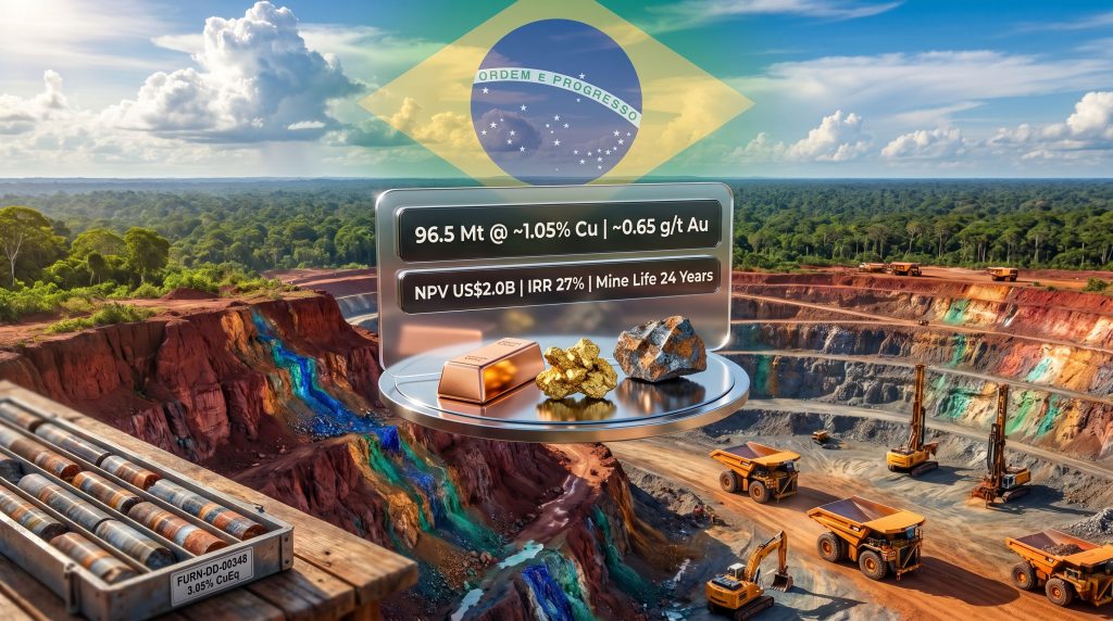 Ero Copper Furnas projeto de cobre ouro mineração no Brasil