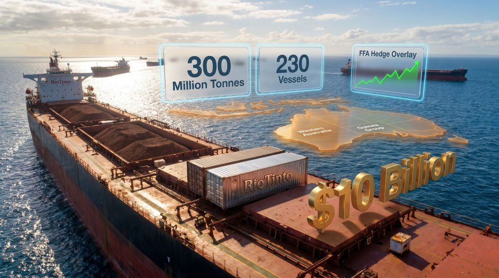 Rio Tinto Vitol freight and logistics joint venture cargo ships