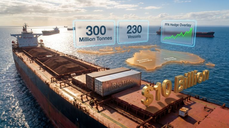 Rio Tinto Vitol freight and logistics joint venture cargo ships