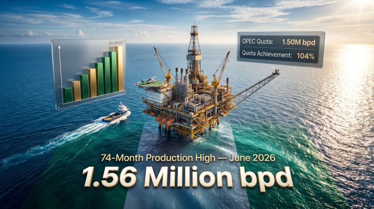 Nigeria oil output six-year high offshore platform boost