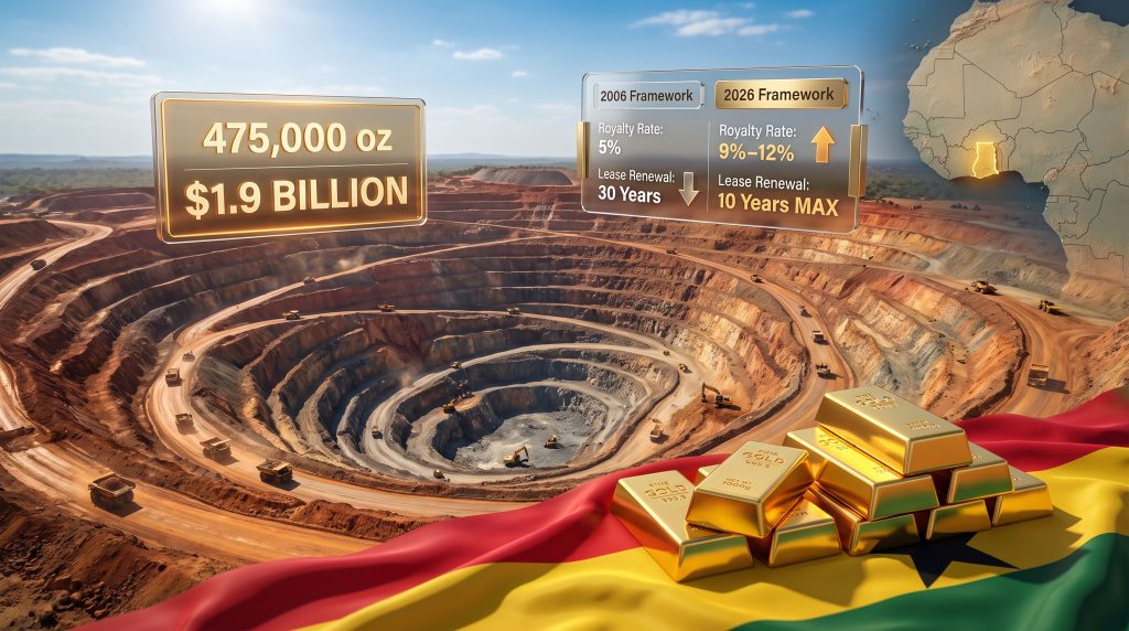 Ghana mining law revamp Gold Fields lease renewal infographic