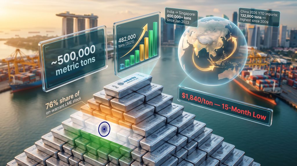 LME lead stocks in Singapore surge infographic