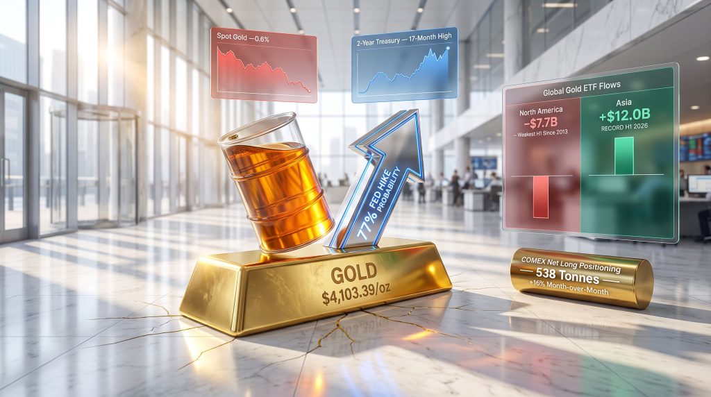 Oil Rally Pressures Gold & Raises Fed Hike Expectations