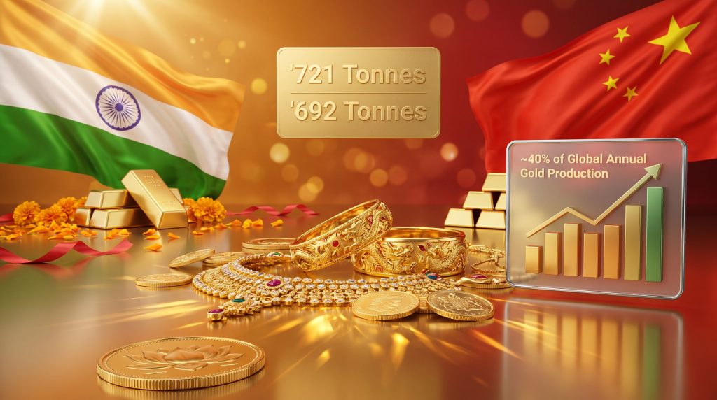 gold love trade between India and China