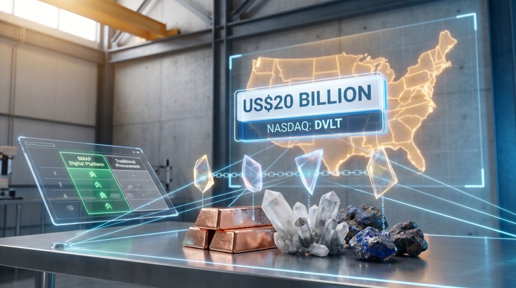 Datavault AI and Patriot Strategic Metals critical minerals platform visualization