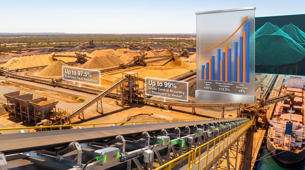 bulk materials handling system optimization at stockyard port