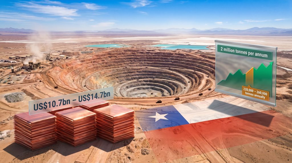 BHP Escondida expansion environmental clearance mine graphic