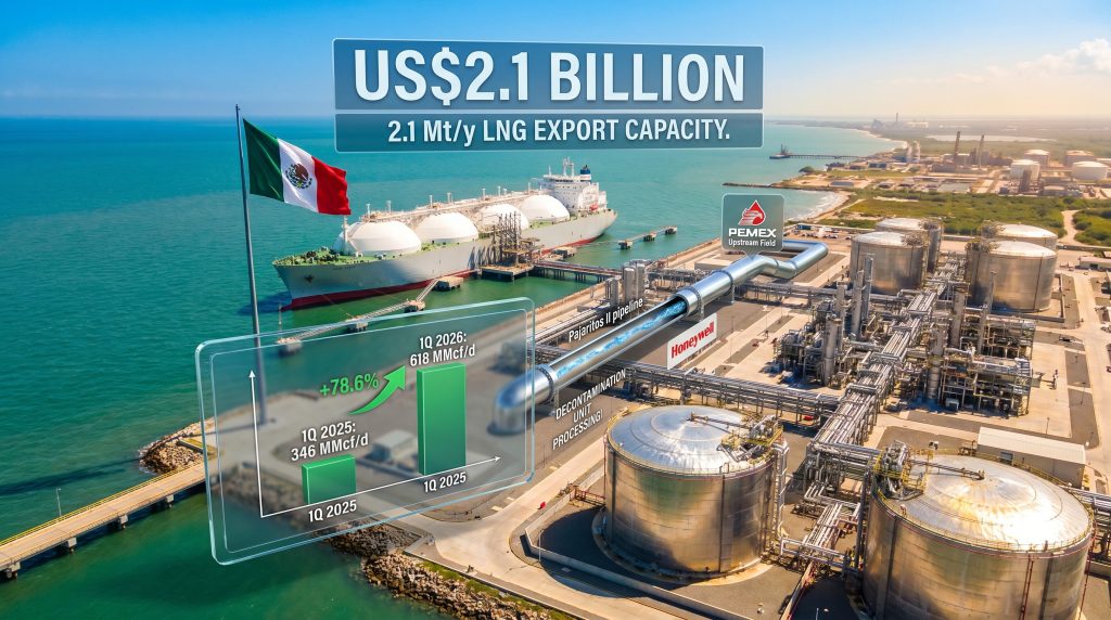 URSUS Energy Coatzacoalcos LNG plant rendering