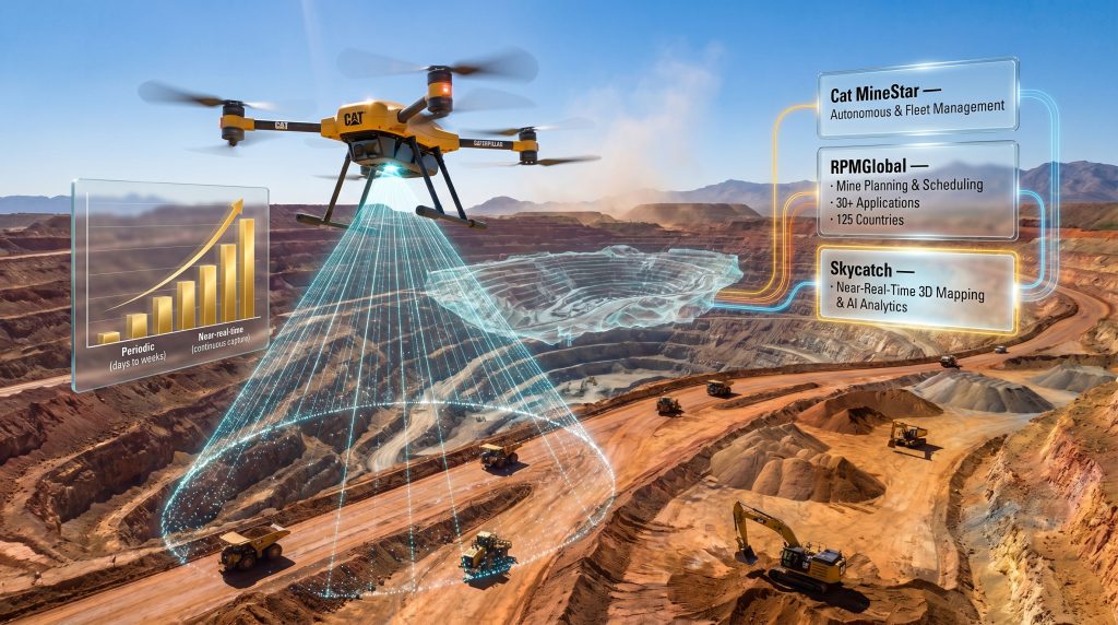 Caterpillar acquires Skycatch for mining technology drone mapping mine