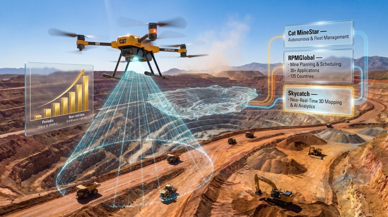 Caterpillar acquires Skycatch for mining technology drone mapping mine