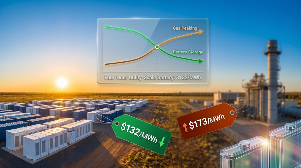 GenCost cheaper batteries challenge gas generation costs