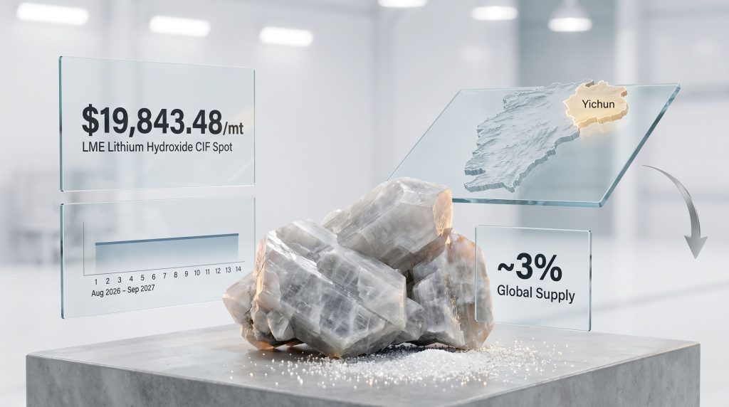 lithium price recovery and CATL Jianxiawo mine restart infographic
