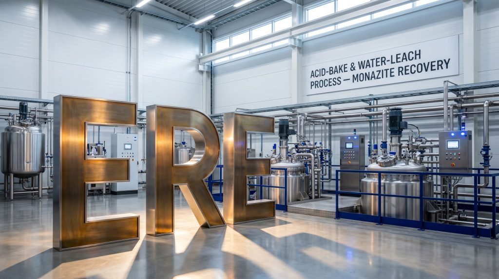 European Resources Ltd-ERE-REE monazite recovery processing facility interior