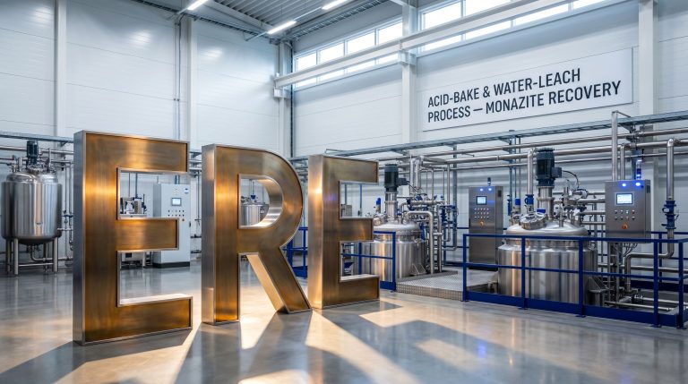 European Resources Ltd-ERE-REE monazite recovery processing facility interior