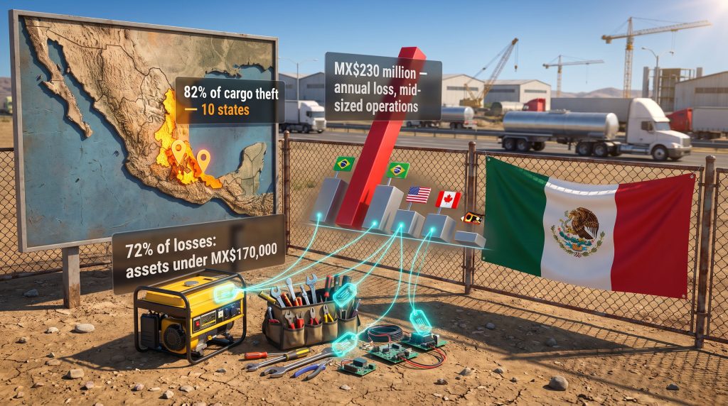 Mexico asset theft and asset tracking infographic