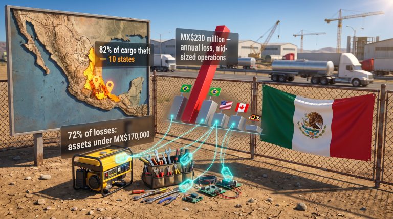 Mexico asset theft and asset tracking infographic