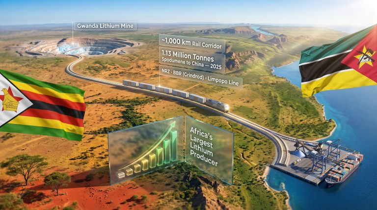 Zimbabwe Lithium Rail Route to Port of Maputo