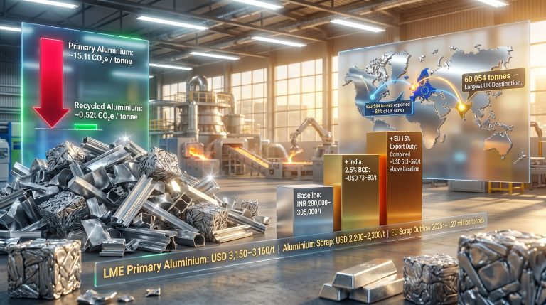 aluminium scrap trade policies and carbon costs infographic