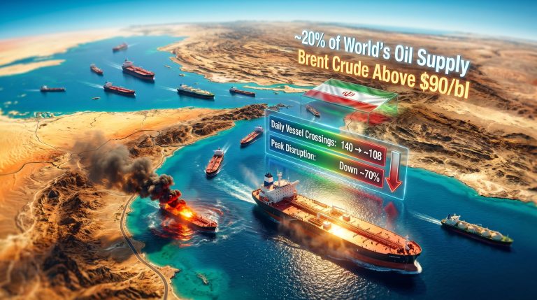 Strait of Hormuz shipping tensions impact oil tankers